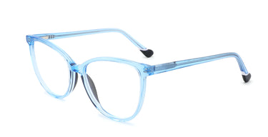 Women Urban Eyeglasses: Kidjo- Blue - SpaceSMART Eye Clinic (Diagonal View)